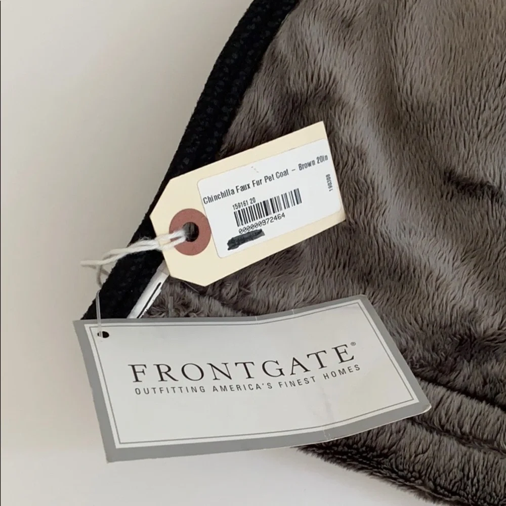 Pet Coat in Faux Fur Chinchilla by Frontgate